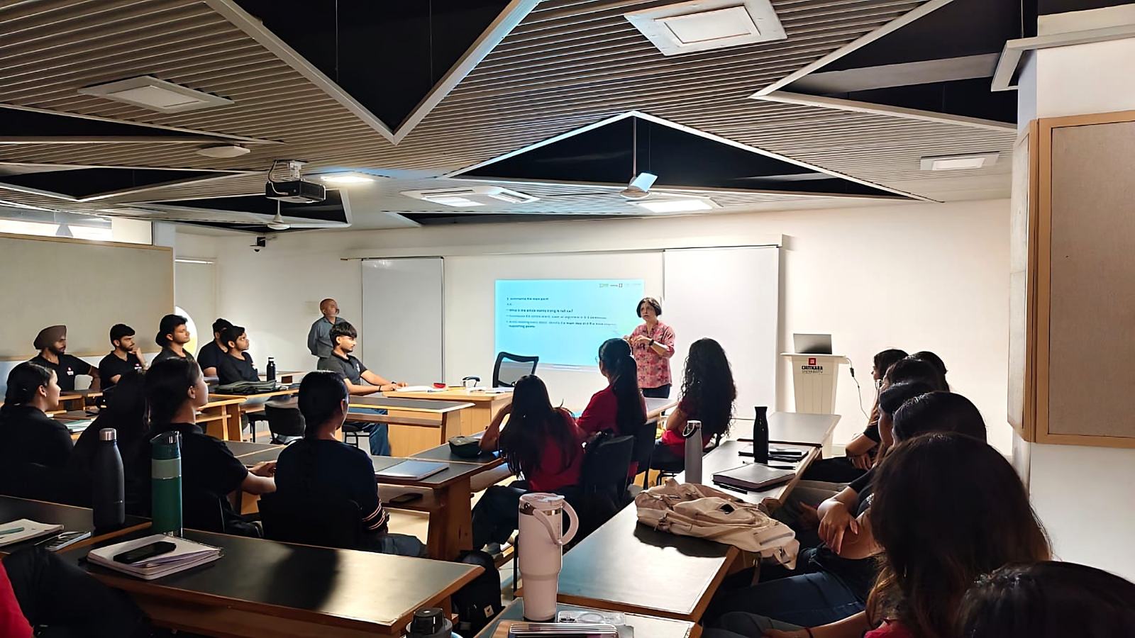 A lecture in progress for Cohort 1